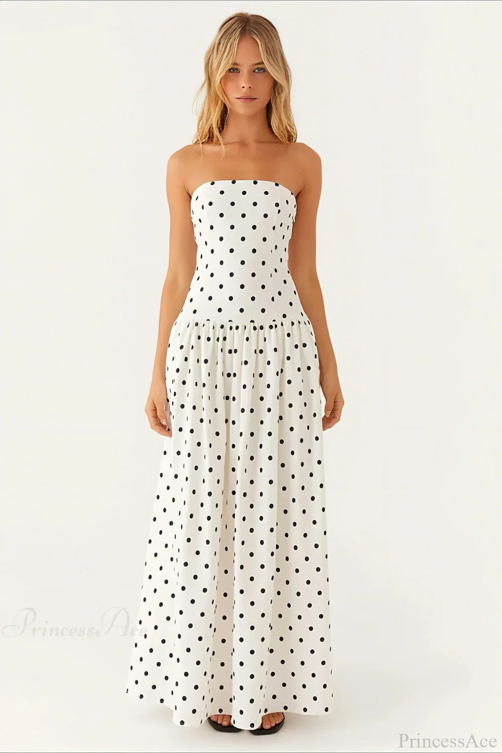 Sexy Strapless Maxi Dress - Image 4
