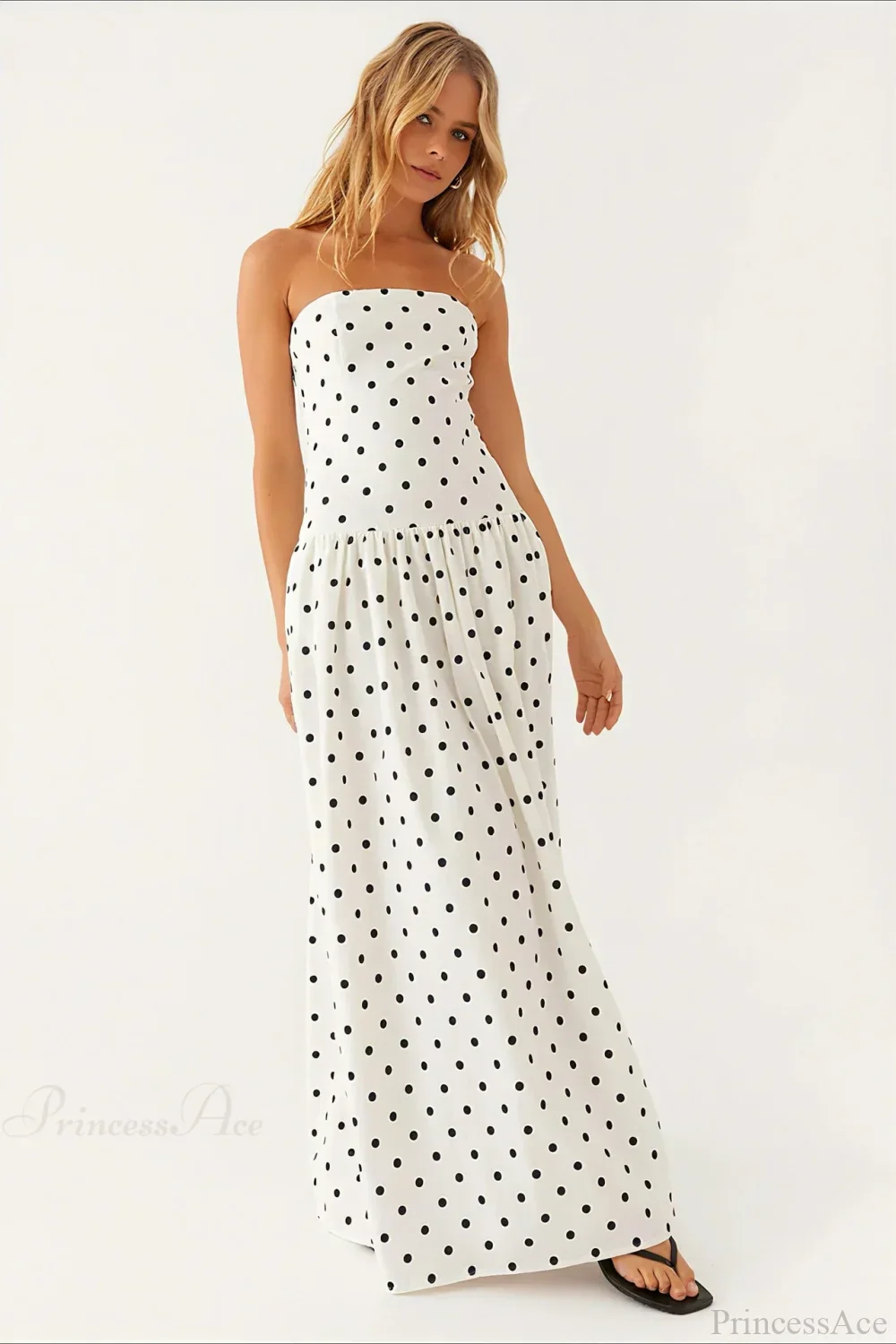 Sexy Strapless Maxi Dress - Image 5