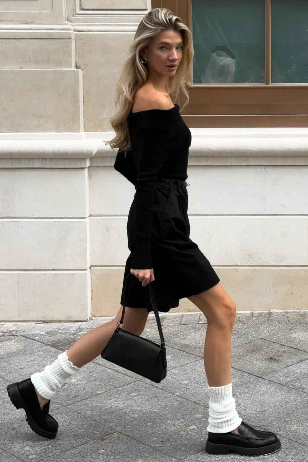 Sexy Tight Solid Off-the-Shoulder Long Sleeve Tee - Image 6