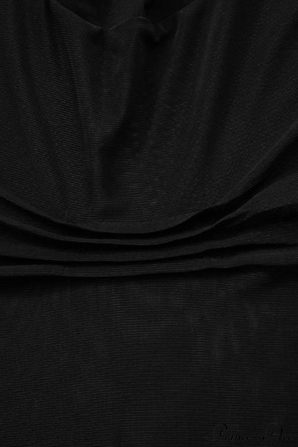 Sheer Solid Turtleneck Long Sleeve Tee - Image 5