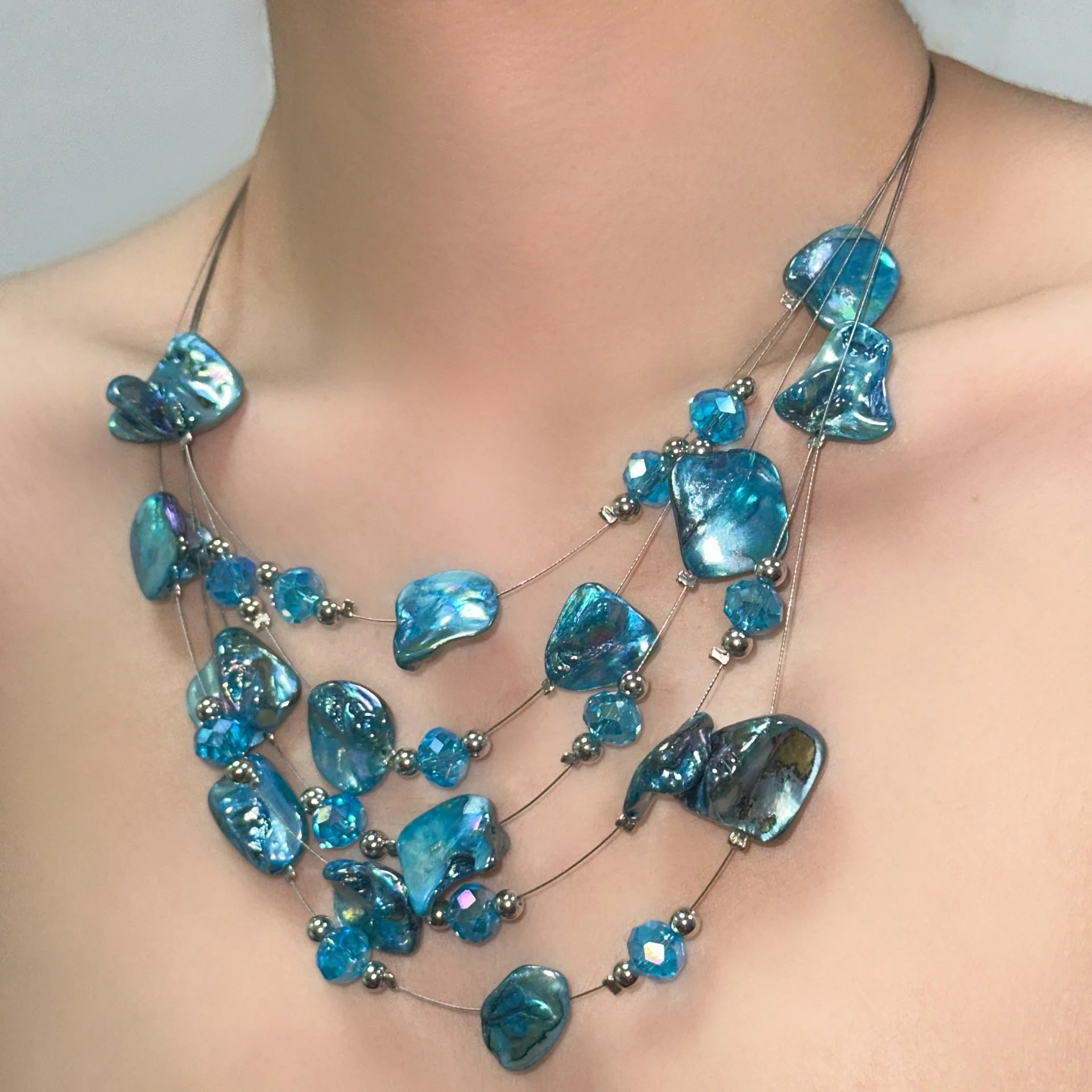Shell Irregular Boho Minimal NeckLace - Image 2