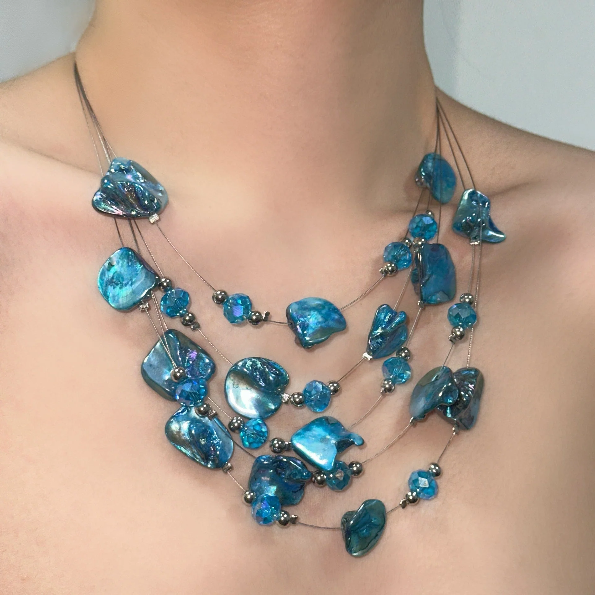 Shell Irregular Boho Minimal NeckLace - Image 3