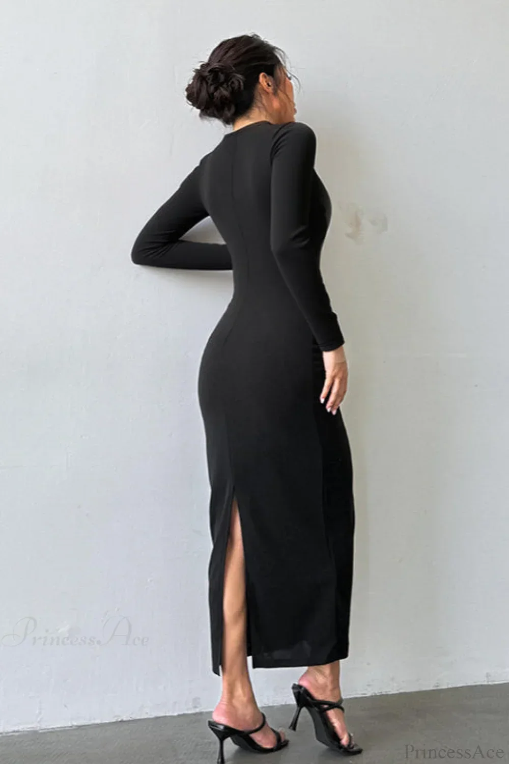 Shimmer Tight Mermaid Fitted Maxi Party Dress - Image 5