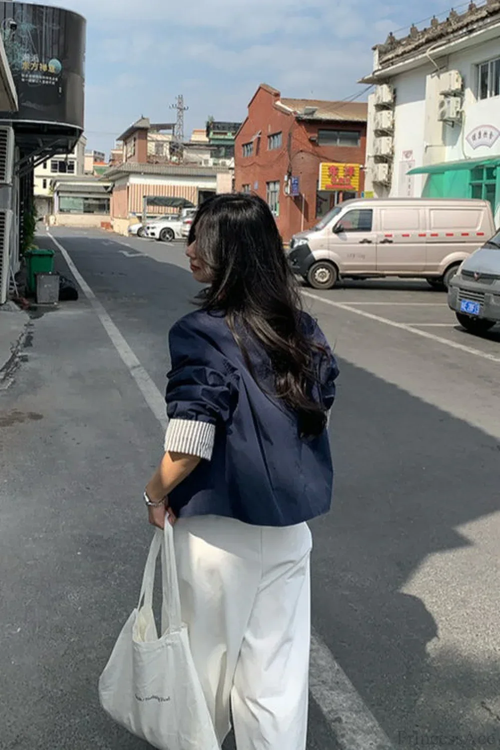 Simple Striped Sleeve Patchwork Casual Jacket - Image 8