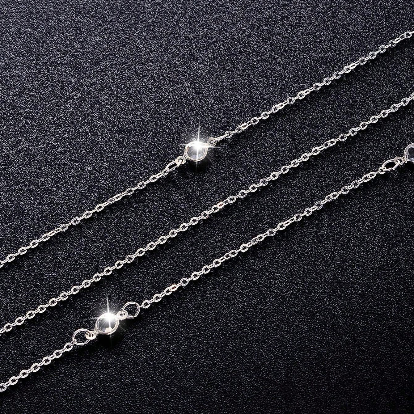 Single Layer Round Rhinestone Back Body Chain - Image 4