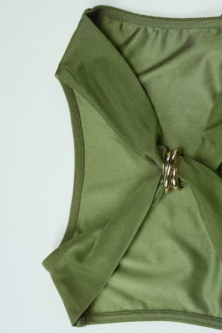 Sleeveless Halter Ruched Waist Bodycon Mini Dress - Image 5