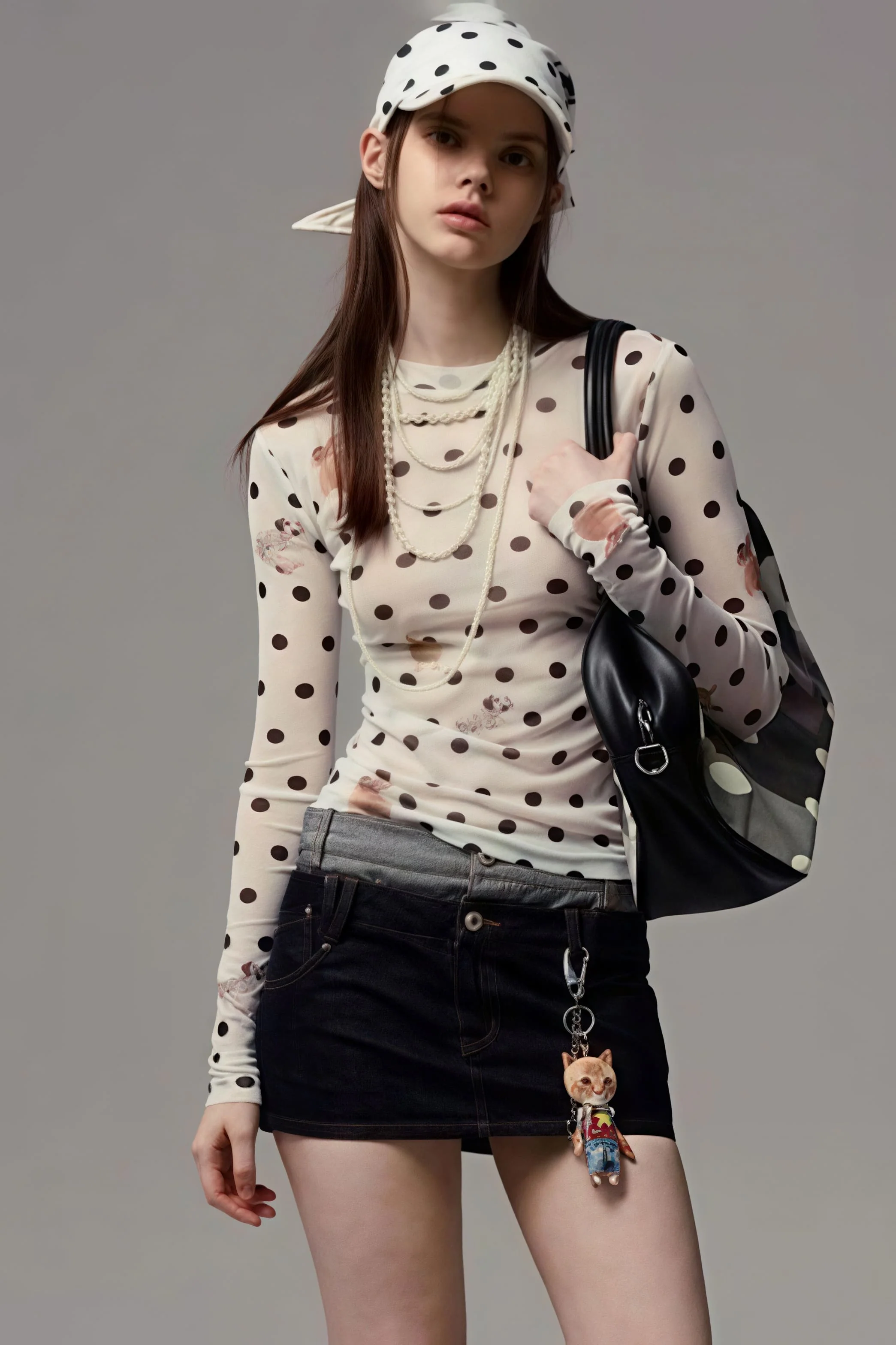 Slim Fit Short Length Animal Print Blouse - Image 2