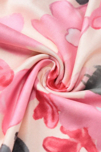 Slim Spaghetti Strap Printed Floral Dress - Image 4