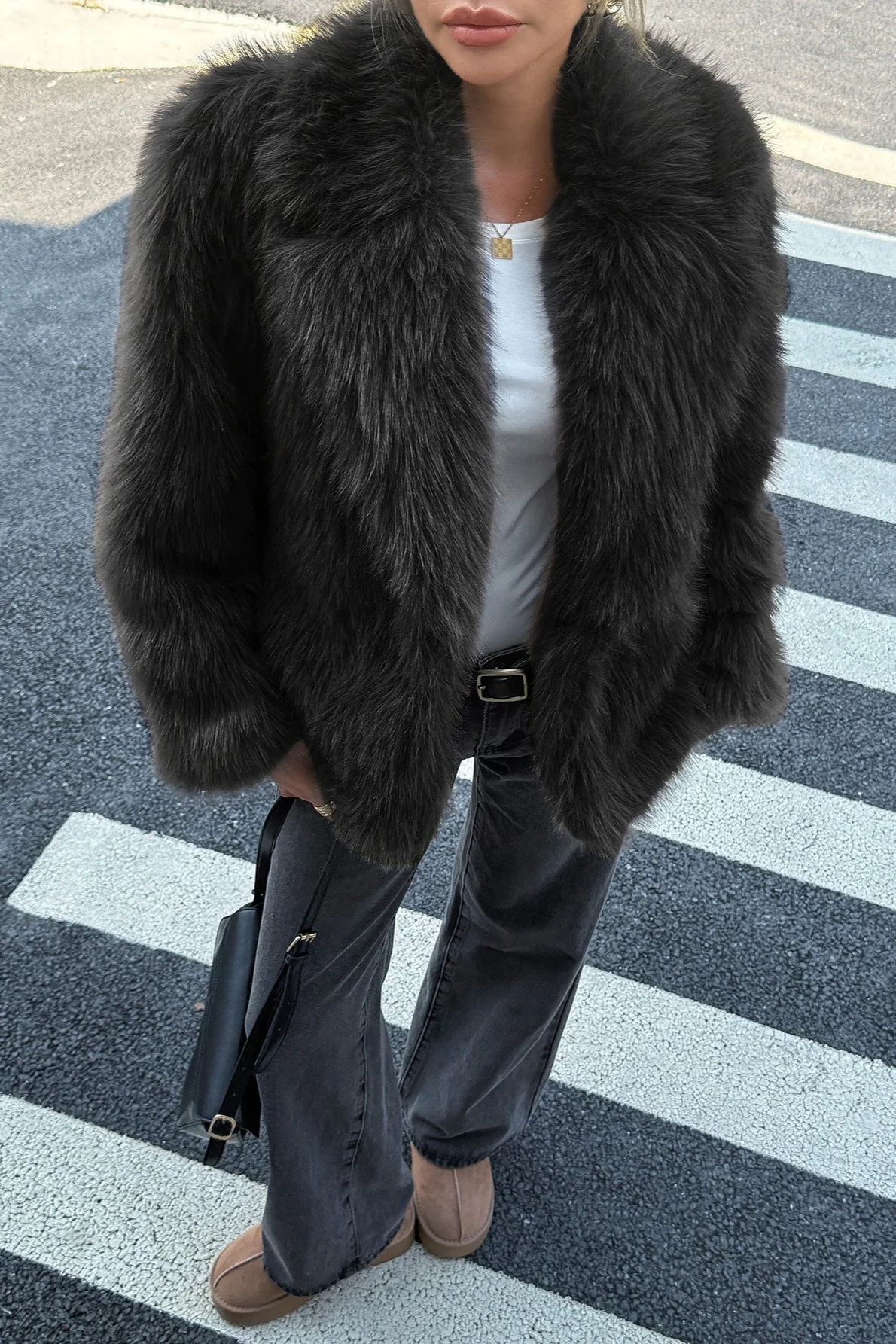 Soft Plush Casual Long Sleeve Coat - Image 2