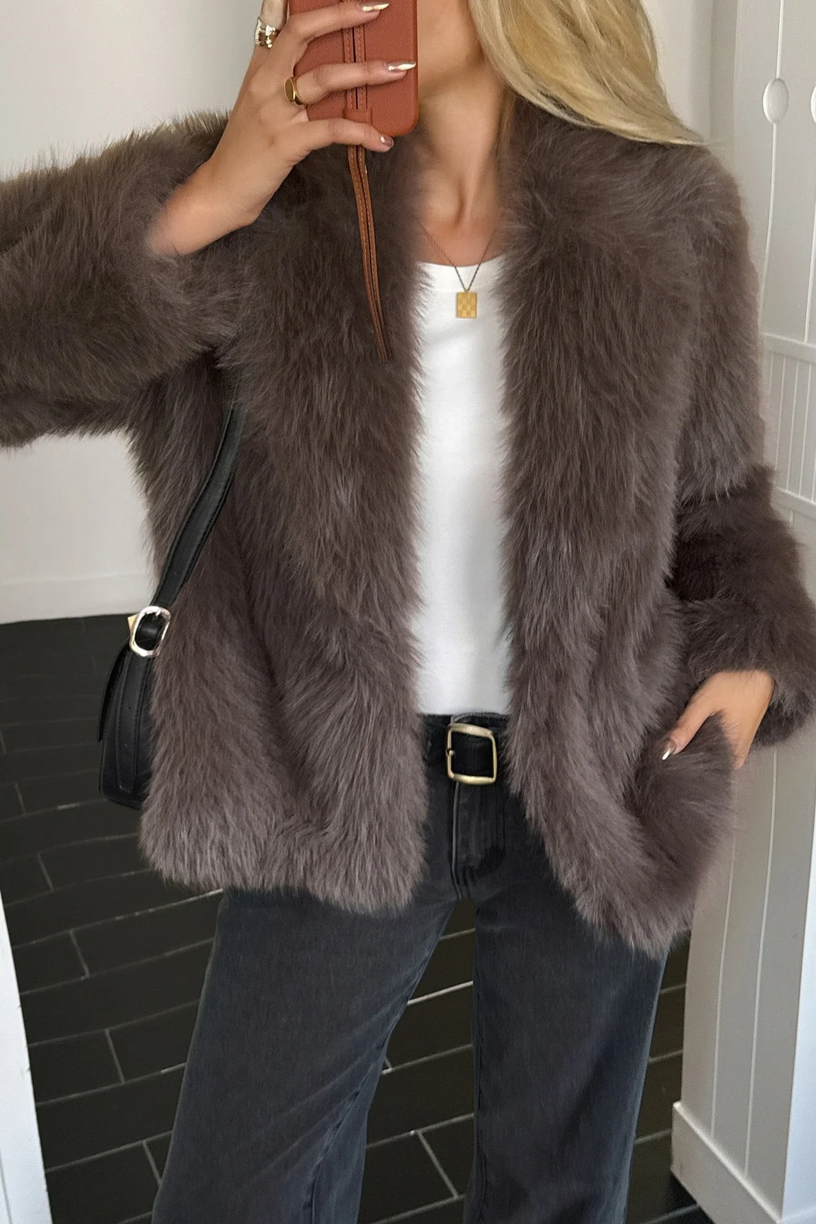 Soft Plush Casual Long Sleeve Coat - Image 7