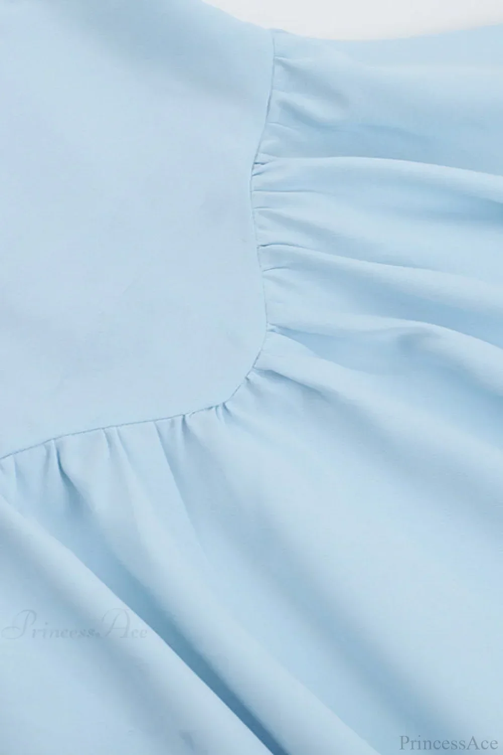 Solid Color A Line Strapless Casual Mini Dress - Image 4