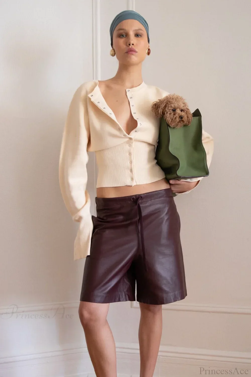 Solid Color Button Long Sleeve Slim Cardigan Sweater - Image 2