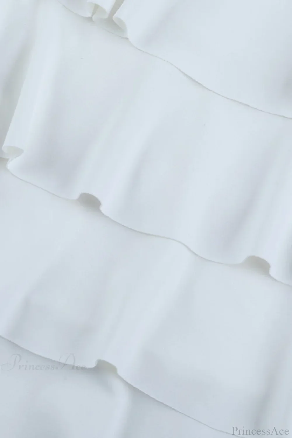 Solid Crew Neck Slim High Waist Puff Mini Dress - Image 5