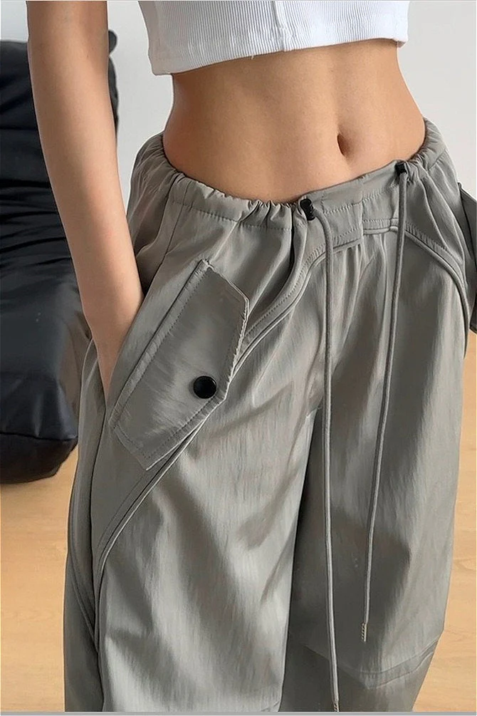 Solid Paneled Quick Dry Casual Pants - Image 10