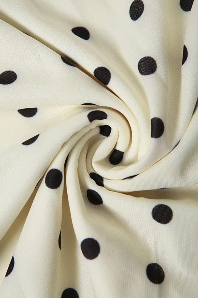 Solid Polka Dot High Waist Bodycon Skirt - Image 6