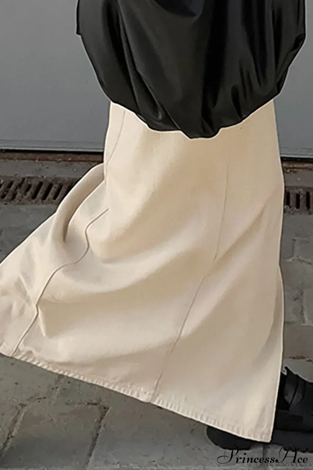 Split High Waist Slim Maxi Skirt - Image 4