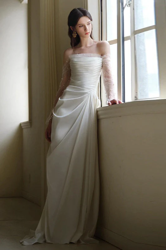 Strapless Off Shoulder Forest Style Fairy Prom Dress - Image 4