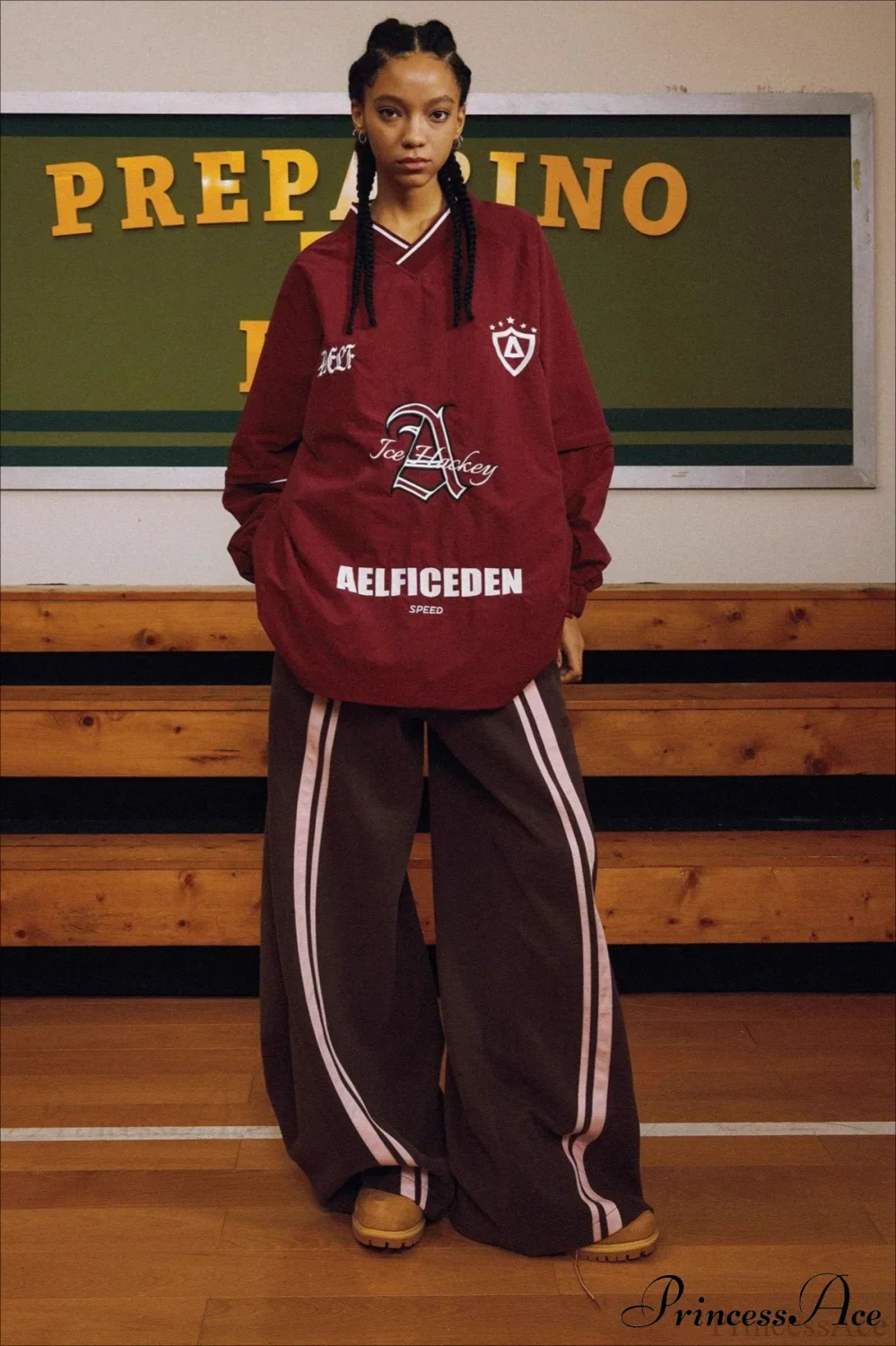 Streetwear Drawstring High-Waist Wide Pants - Image 2