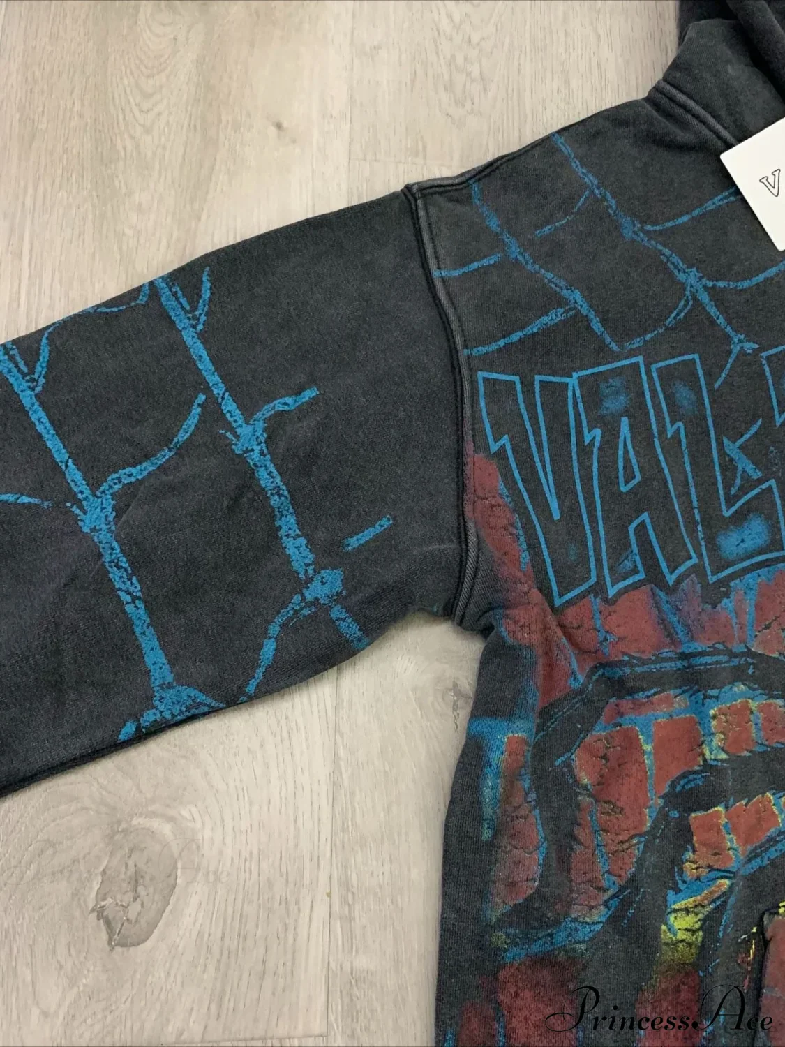 Streetwear Spider Web Vintage Print Zip Hoodie - Image 4