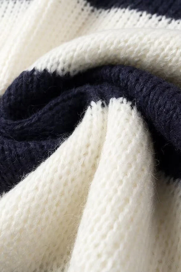 Streetwear Striped Crewneck Casual Stylish Sweater - Image 5