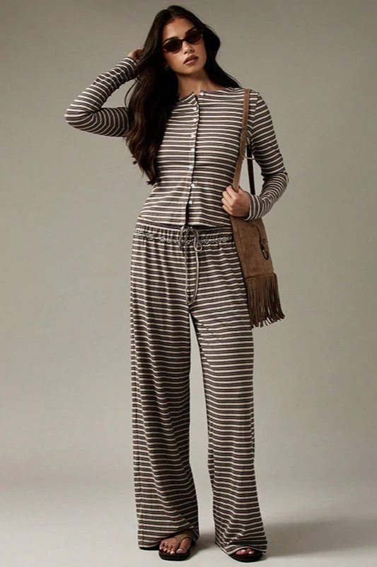 Stripe Button Cord Easy Two Piece Set - Image 11