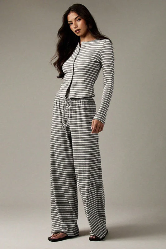 Stripe Button Cord Easy Two Piece Set - Image 16
