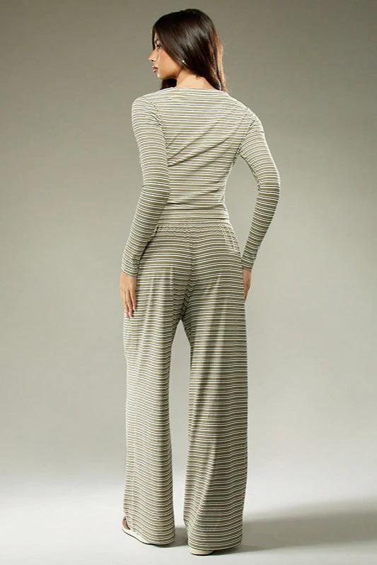 Stripe Button Cord Easy Two Piece Set - Image 3