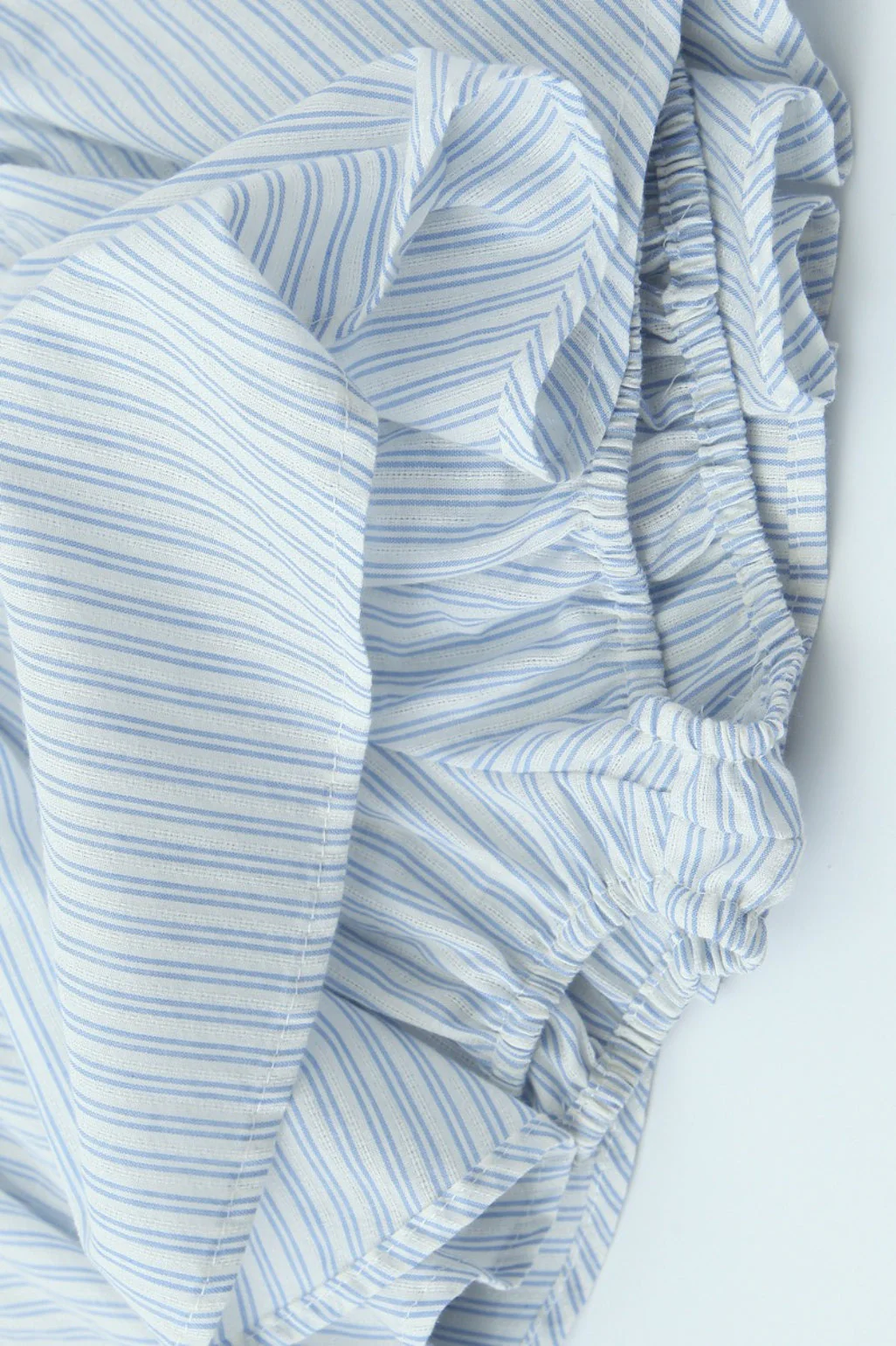 Striped Long Sleeve Shirt High Waist Tie Mini Skirt Set - Image 11
