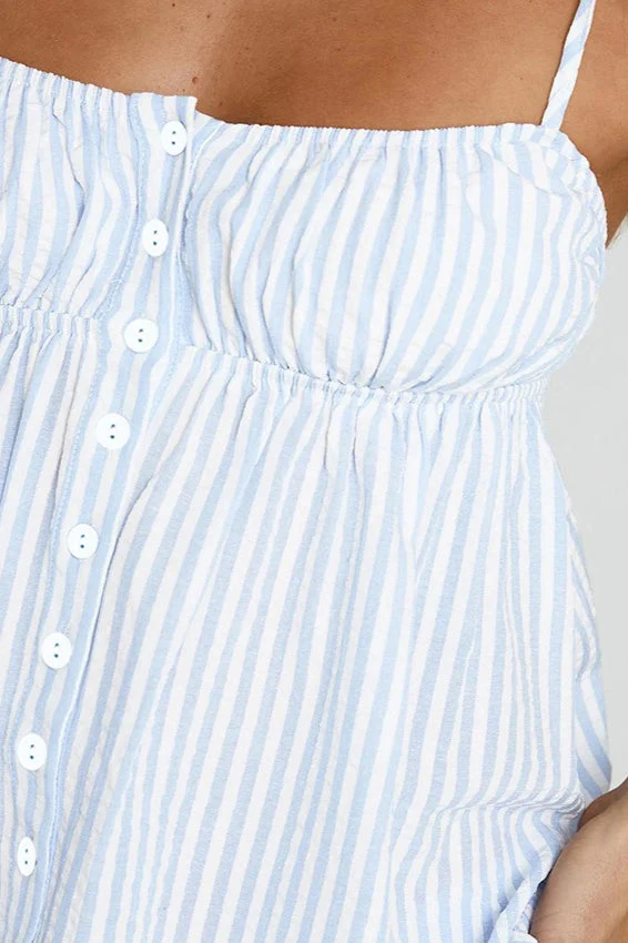 Striped Loose Cami Long Pants Two Piece Set - Image 6