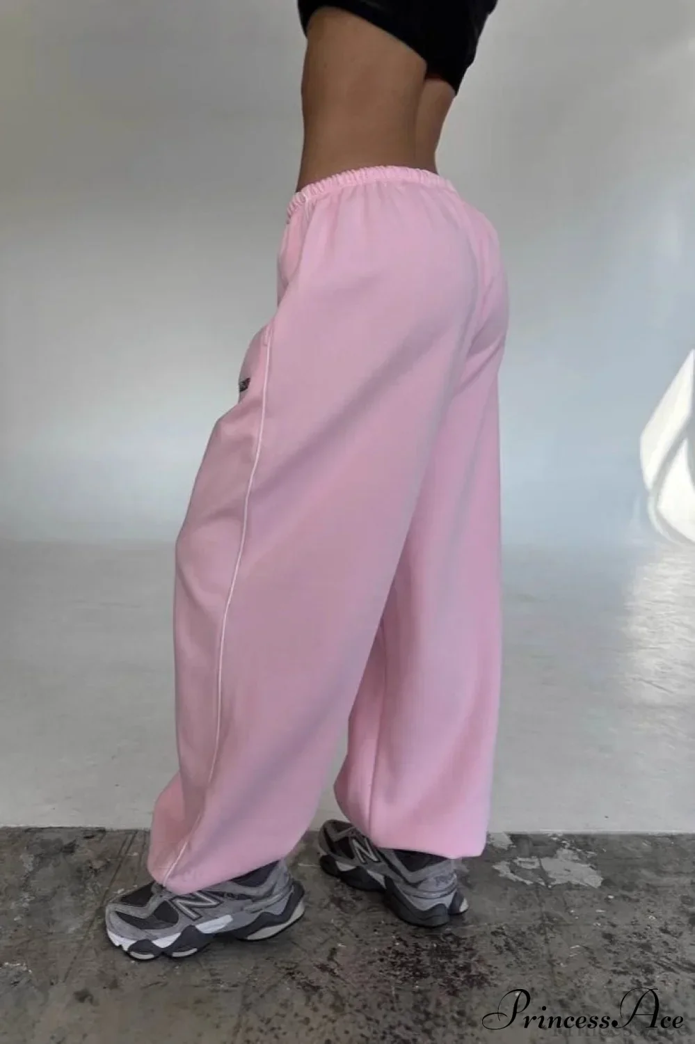 Striped Wide Leg Drapey Convertible Cuffed Pants - Image 3