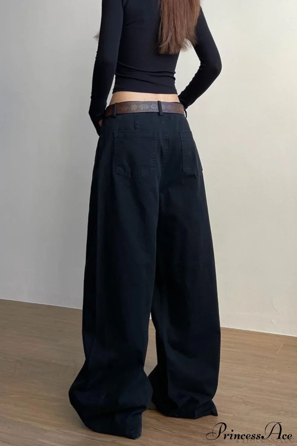 Structured Tailored Wide-Leg Cargo Pants - Image 4