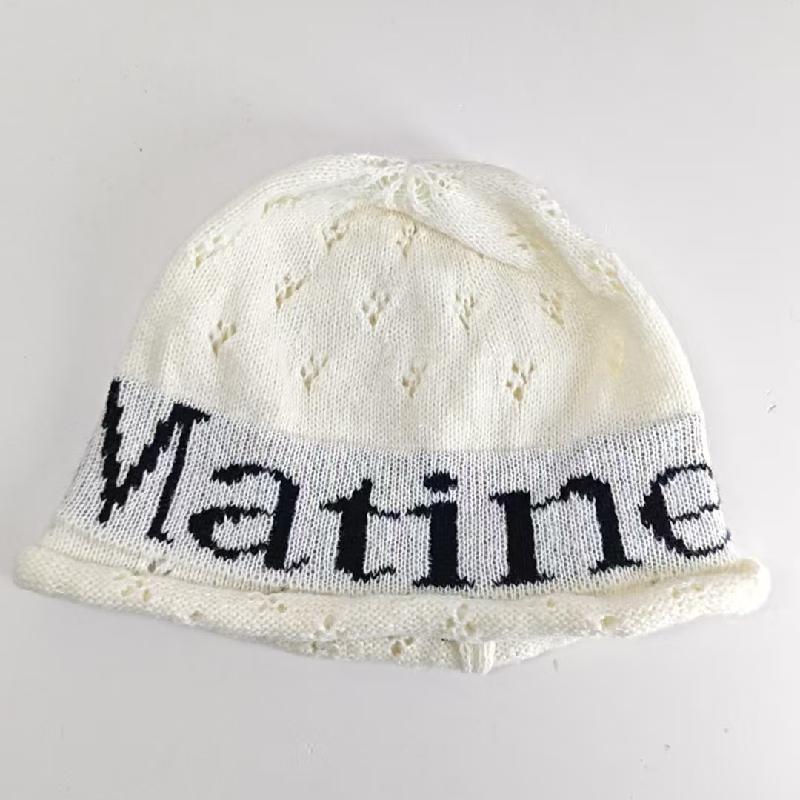 Stylish Letter Warm Slouchy Knitted Hat - Image 4