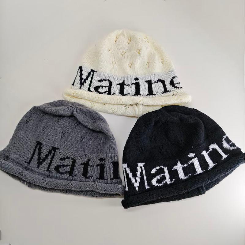 Stylish Letter Warm Slouchy Knitted Hat - Image 7