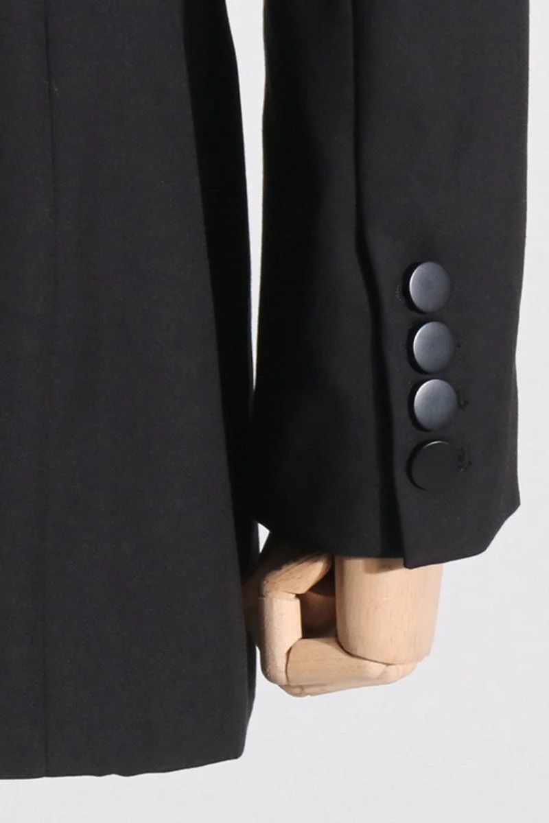 Stylish V-neck Sexy Sheer Mesh Blazer - Image 6
