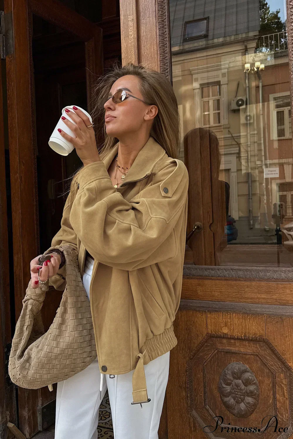 Suede Jacket Style Stylish Coat - Image 2