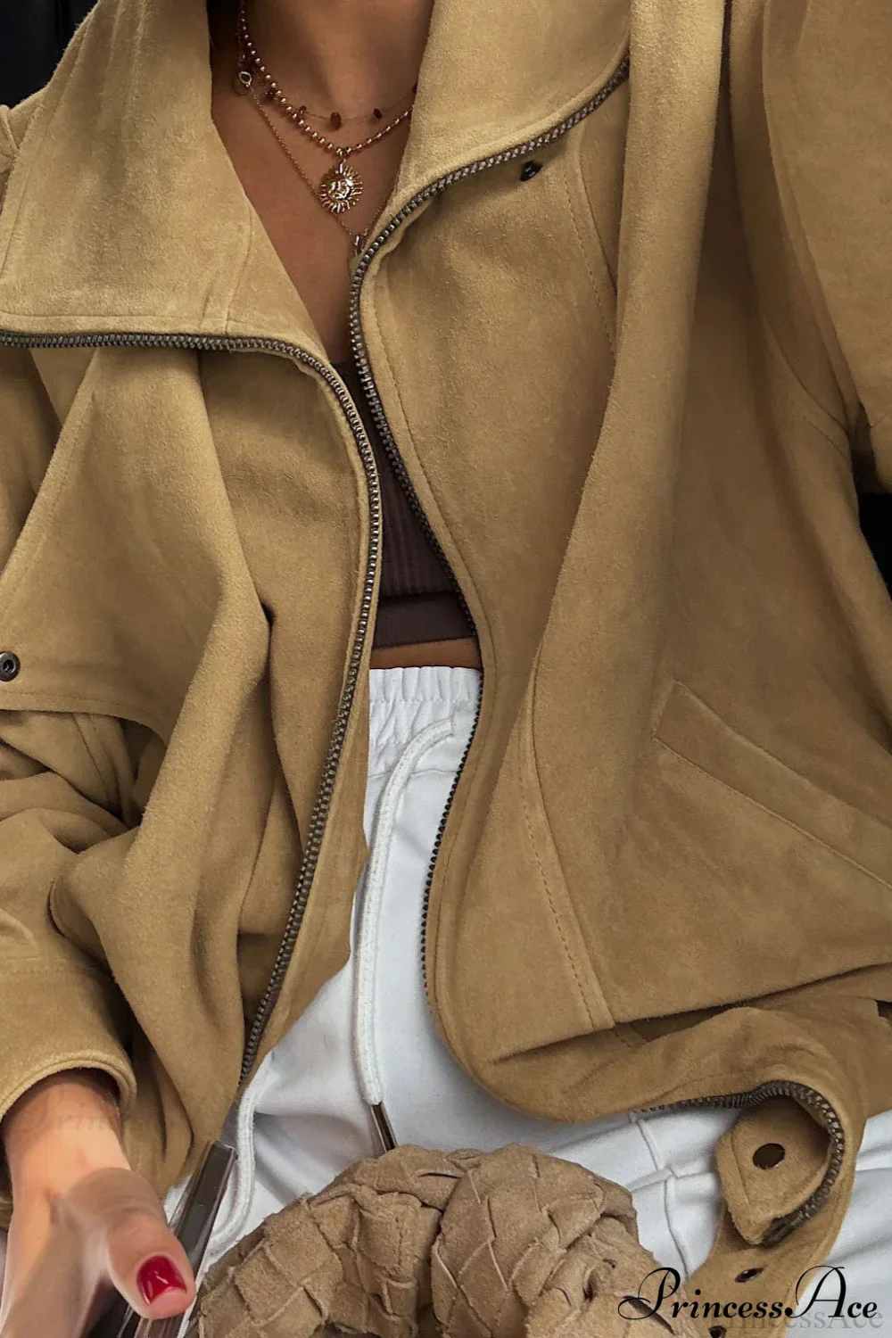 Suede Jacket Style Stylish Coat - Image 5