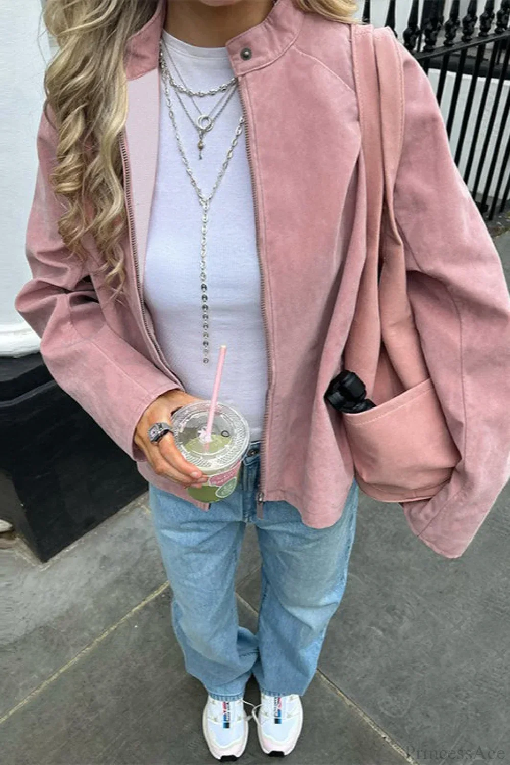 Suede Long Sleeve Elegant Casual Jacket - Image 2