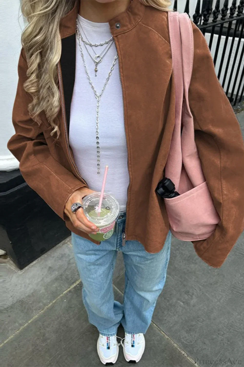Suede Long Sleeve Elegant Casual Jacket - Image 7