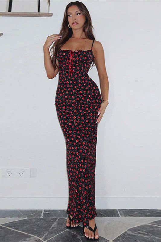 Sweet Corded Lace Cami Floral Dress - Image 4