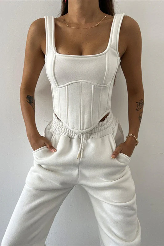 Tank Asymmetrical Hem Three Piece Set - Image 17