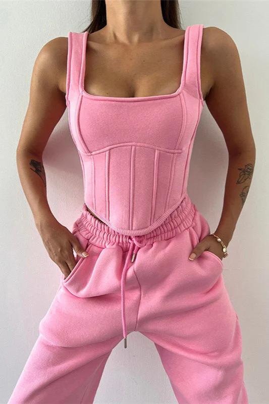 Tank Asymmetrical Hem Three Piece Set - Image 3