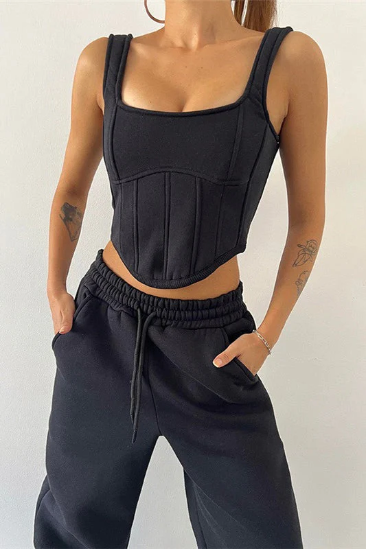 Tank Asymmetrical Hem Three Piece Set - Image 8