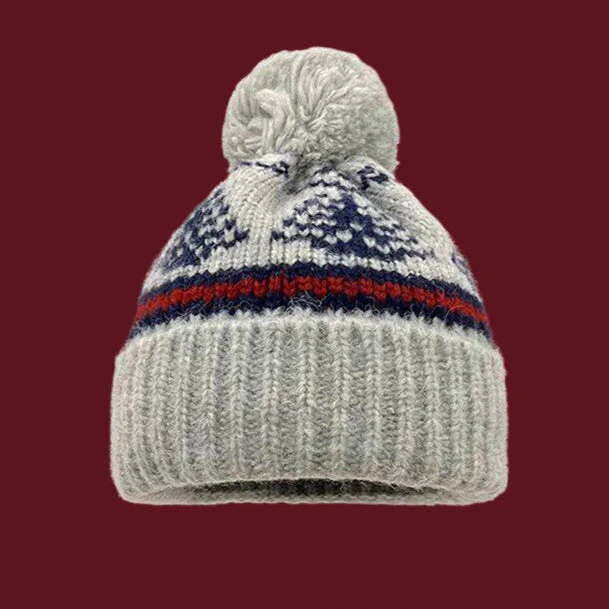 Textured Pom Pom Hat - Image 3