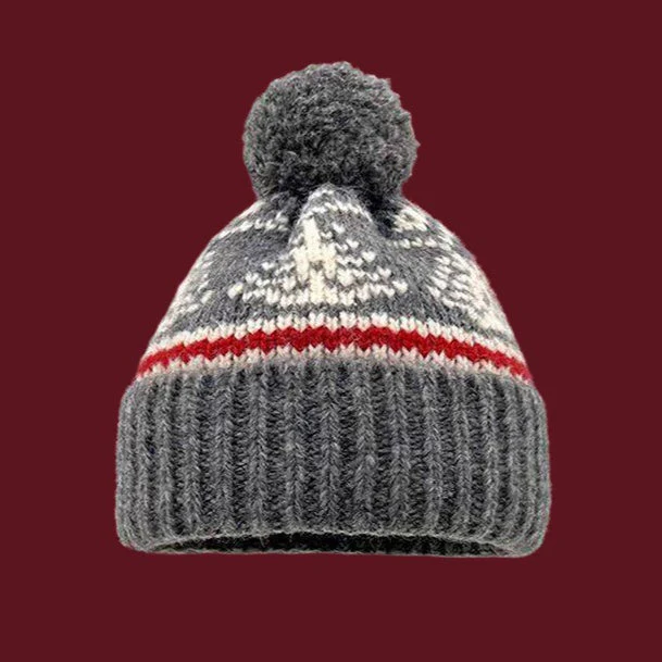 Textured Pom Pom Hat - Image 4