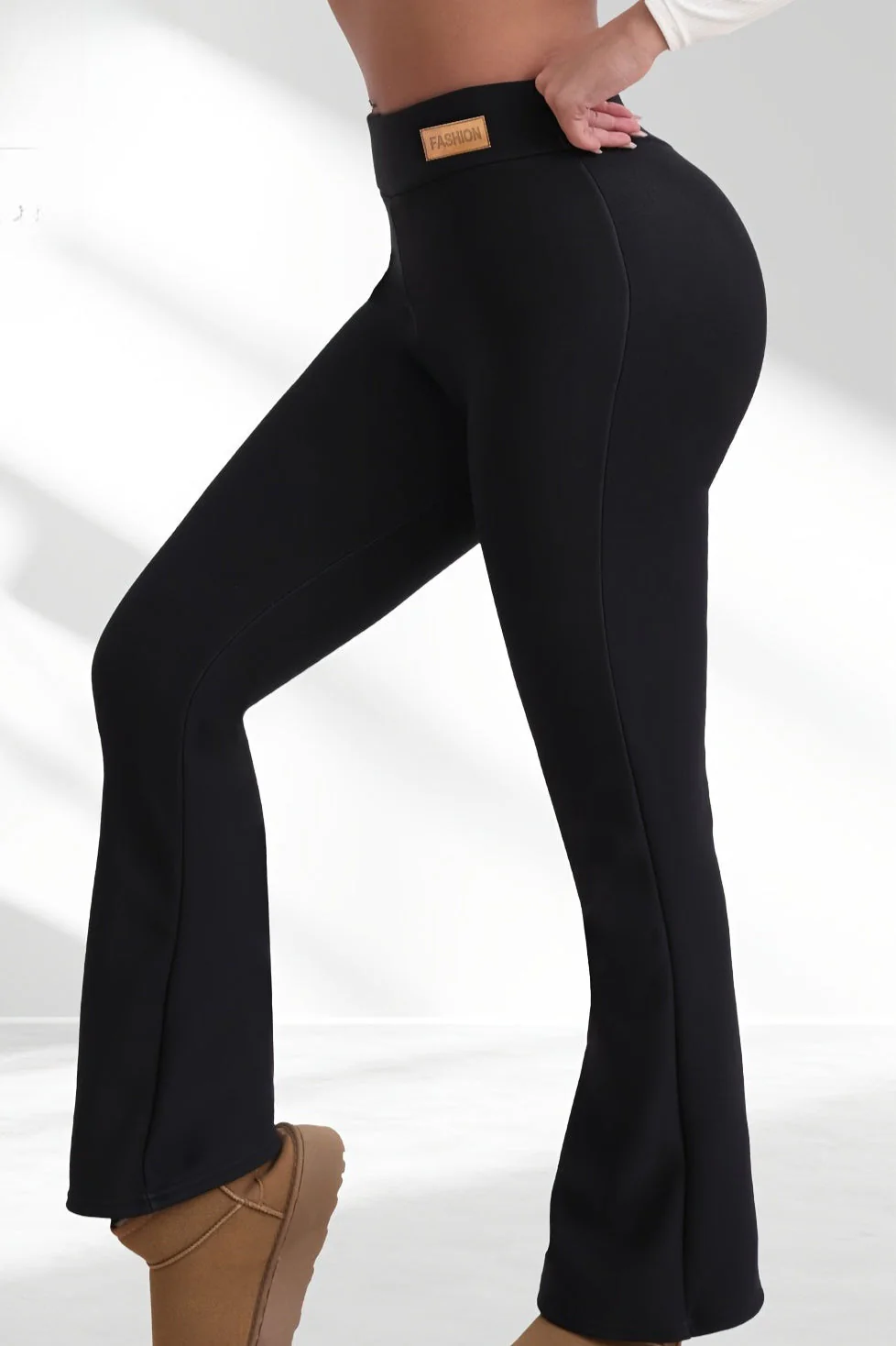 Thermal High-Rise Booty Lifting Flared Leggings - Image 3