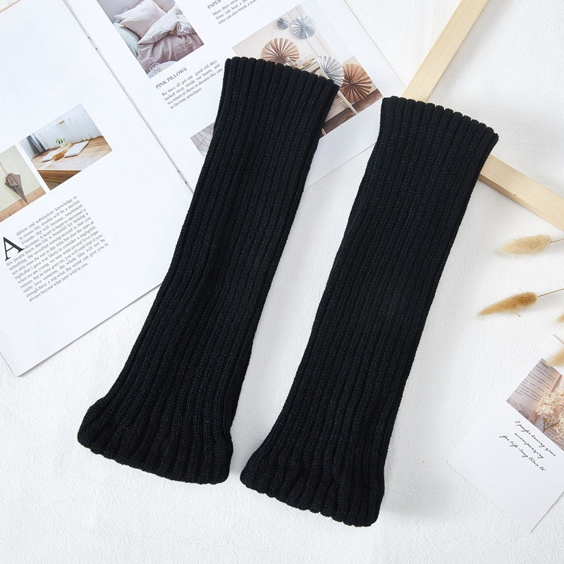 Thick Knit Warm Red Leg Warmers - Image 6