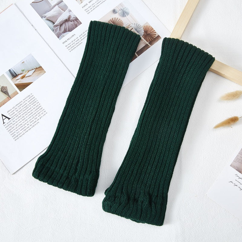 Thick Knit Warm Red Leg Warmers - Image 8
