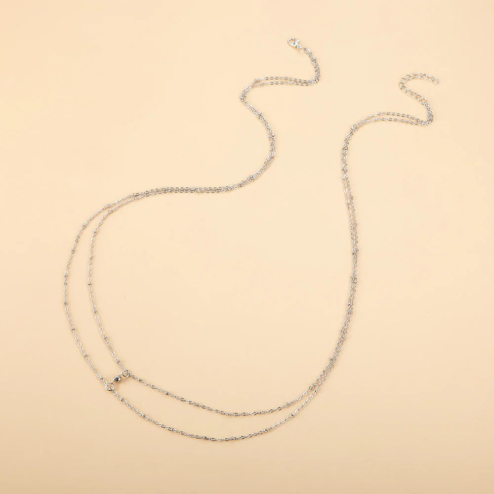 Thin Chain Rhinestone Metal Waist Body Chain - Image 6