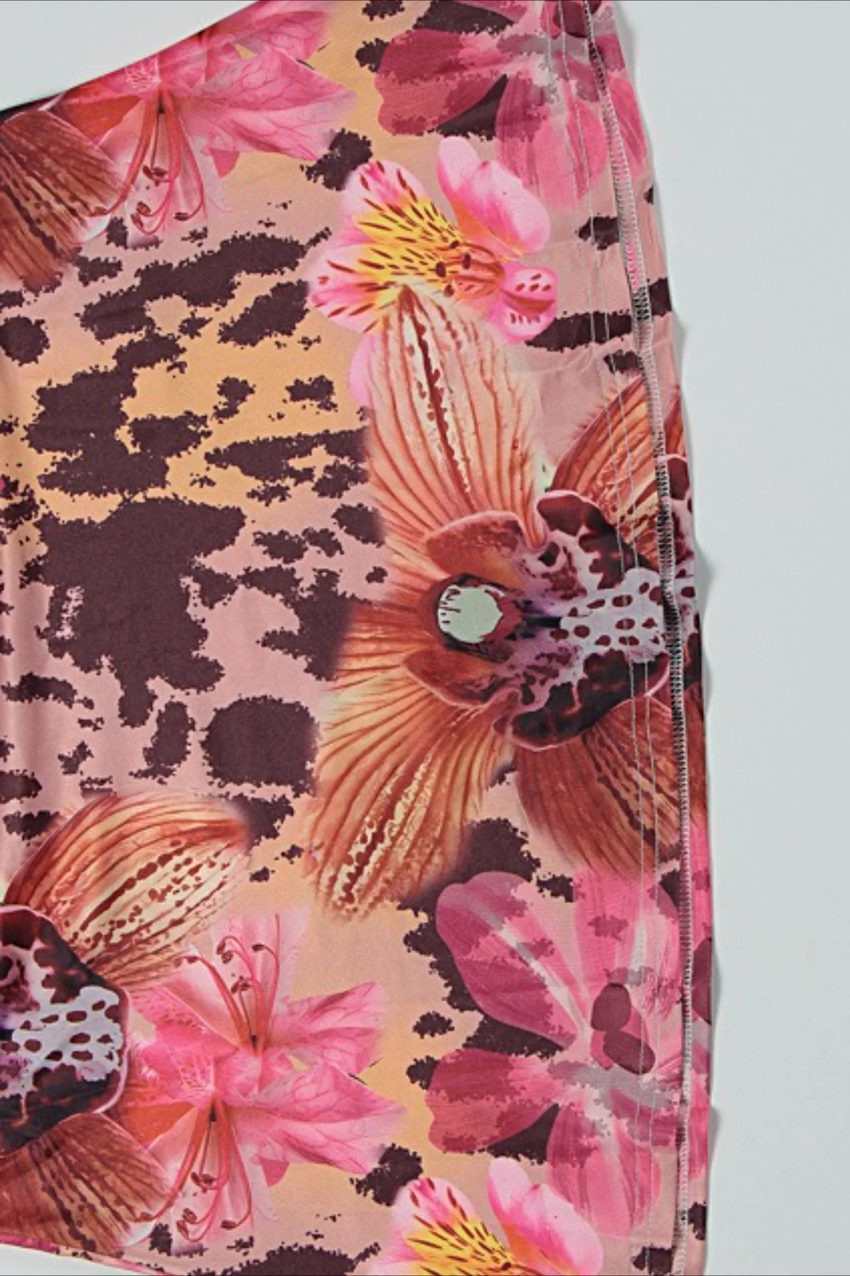 Tie Strapless Ruffled Print Sexy Bodycon Maxi Dress - Image 6