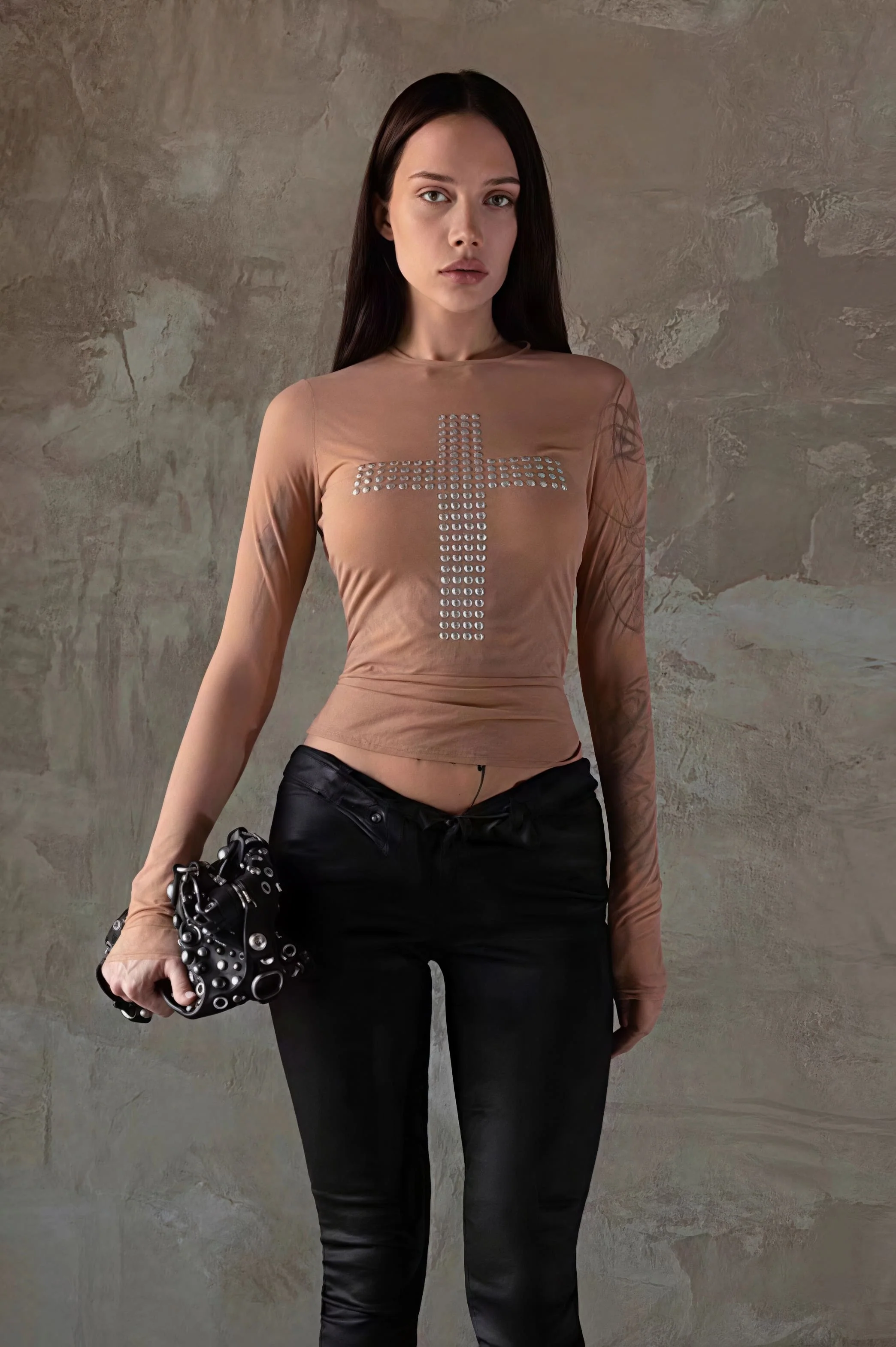 Trendy Print Sexy Slim Crew Neck Blouse - Image 11